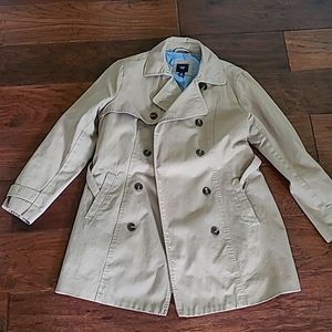 Tan cotton trench coat